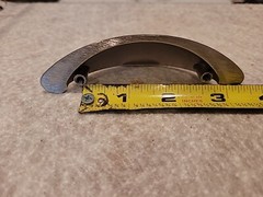 2.5 In CC Polished Satin Chrome Cup pulls For Cabinets And Drawers