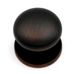 Ultra Designer’s Edge Oil-Rubbed Bronze Round with Backplate 1 1/8″ Knob 59481