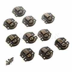 10-50PCS Jewelry Box Case Toggle Lock Buckle Chests Trunk Latch Clasp Clip Hasp