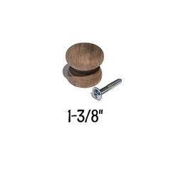 1-3/8″ Walnut Knob – Wooden Furniture Knob -Walnut Cabinet Knob