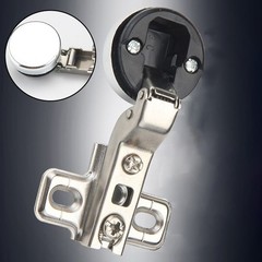2pcs Cabinet Hinges Steel Kitchen Glass Cabinet Wardrobe Door Hinges W/Screws