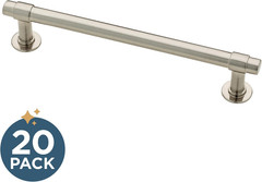 Francisco (1-Pack) Cabinet Handles 5-1/16″ Hole Center Pulls | Satin Nickel Hard