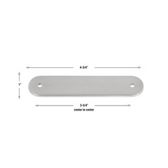4-3/4 in. Rounded Backplate with 3-3/4 in. Center to Center – 5343-96-SN-1