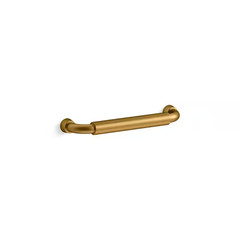 Tone 5 In. (127 Mm) Center-To-Center Vibrant Brushed Moderne Brass Bar Pull