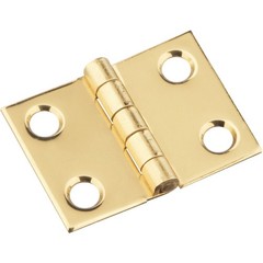 Hardware 3/4 In. x 1 In. Brass Medium Decorative Hinge (2-Pack) Hardware