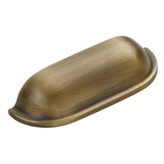 Strong Brass Cabinets Pulls Ergonomic Handle Multiple for French Door Drawer