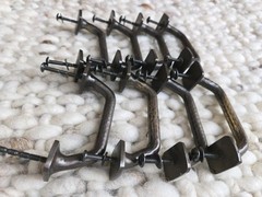 Pottery Barn Ella Thin Drawer Pull 3″ Antique Bronze Finish -lot Of 8