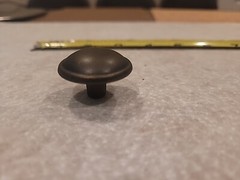 1.25 In Round Cabinet Knobs Belwith P1213-WOA Antique Bronze