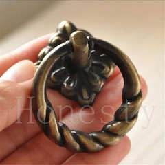 1x Vintage Pull Handle Draw Ring for Door Cabinet Drawer Cupboard Wardrobe