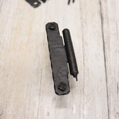 Vintage Mckinney Forged Iron Half Surface H-Hinges -8 Piece- Cabinet Hardware