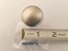 Silver 1 1/4″ Center Drawer Knobs #9420506 with screw