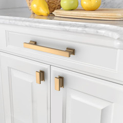 30 Pack 5 Inch(128Mm) Hole Centers Champagne Bronze Kitchen Cabinet Handles,Brus