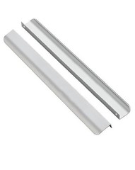 RAVINTE 25 PACK 14” CABINET FINGER PULL EDGE HANDLES SILVER CONCEALED