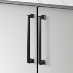 10 PK Matte Black Modern Cabinet Drawer Handle 190mm CTC 7.5″ Sapphire Octa