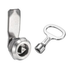Tubular Cam Lock Steel Triangle Lock 1 13/16″ Tongue Length Silver