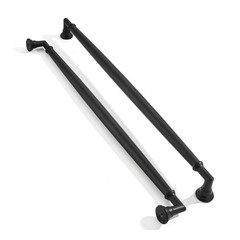 2 Pack 10 Inch Hole Center Matte Black Cabinet pulls Solid Heavy Duty Cabinet…