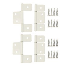 4 Pack Three Leaf Non Mortised Hinge White For Mobile Home RV Interior Bifold