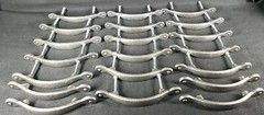 20 Solid Brushed Nickel Long Cabinet Drawer Knobs Pulls Handle Replacement Used
