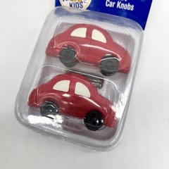 NWT Restore Restyle Kids Car Knobs Boy’s Room Home Decor Set of 2 Red Drawer Y2K