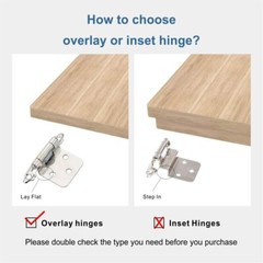 Kitchen Cabinet Overlay Hinges Self Closing Face Mount Cupboard Door Hinge Lot