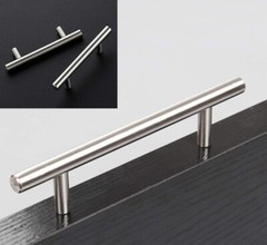 6 Pack 3″ Hole Center, 5″ Overall Length Kitchen Handles – Brushed Nickel