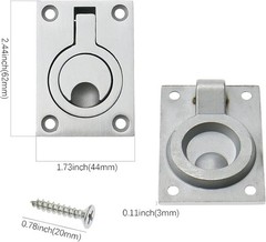 Set of 2 304 Stainless Steel Flush Pull Handles – Stylish and Practical Solution