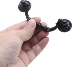 4 Pack Bail Pull Handles 2.75 Inch Hole Center Antique Drop Drawer Pull Swing Ca