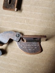 Youngdale #4 Self-Closing Knife Hinge for Cabinet Doors, Antique Brass, 9 total