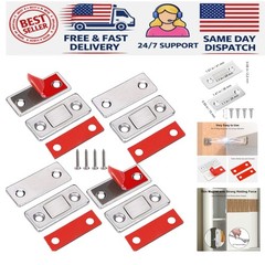 Ultra Thin Cabinet Magnetic Latch – 4 Pack for Instant Home Organization