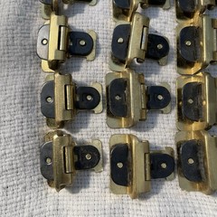 Vintage Style Amerock Double Demountable Cabinet Hinge 3/8″ Inset Polished Brass