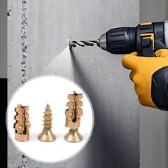 6×14mm Short Expansion Screw Set for Cabinet Hinge & Stripped Restoration-30/60X