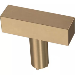 (12-Pack) Square Bar 1-1/2 In. (38 Mm) Modern Champagne Bronze T-Shaped Bar Cabi