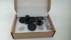 Goo-Ki Cabinet Knobs Matte Black Round Single Hole Dresser Pulls