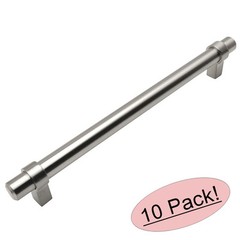 *10 Pack* Satin Nickel Euro Style Cabinet Bar Pulls #161-192SN