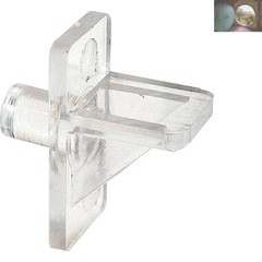 U 10136 Clear Plastic Shelf Support Pegs – 1/4 Inch, 8 Count Pack for DIY She…