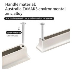 Cabinet Handles 6-inch (152mm) Brushed Nickel Drawer Handles 2 Pack