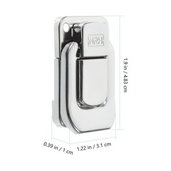 3Pcs Box Packing Buckles Iron Latches for Guitar Case Tool box
