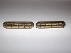 Vtg. Keeler (?) Brass Drawer Cabinet Door Pulls Handles Lot-Set Of 8