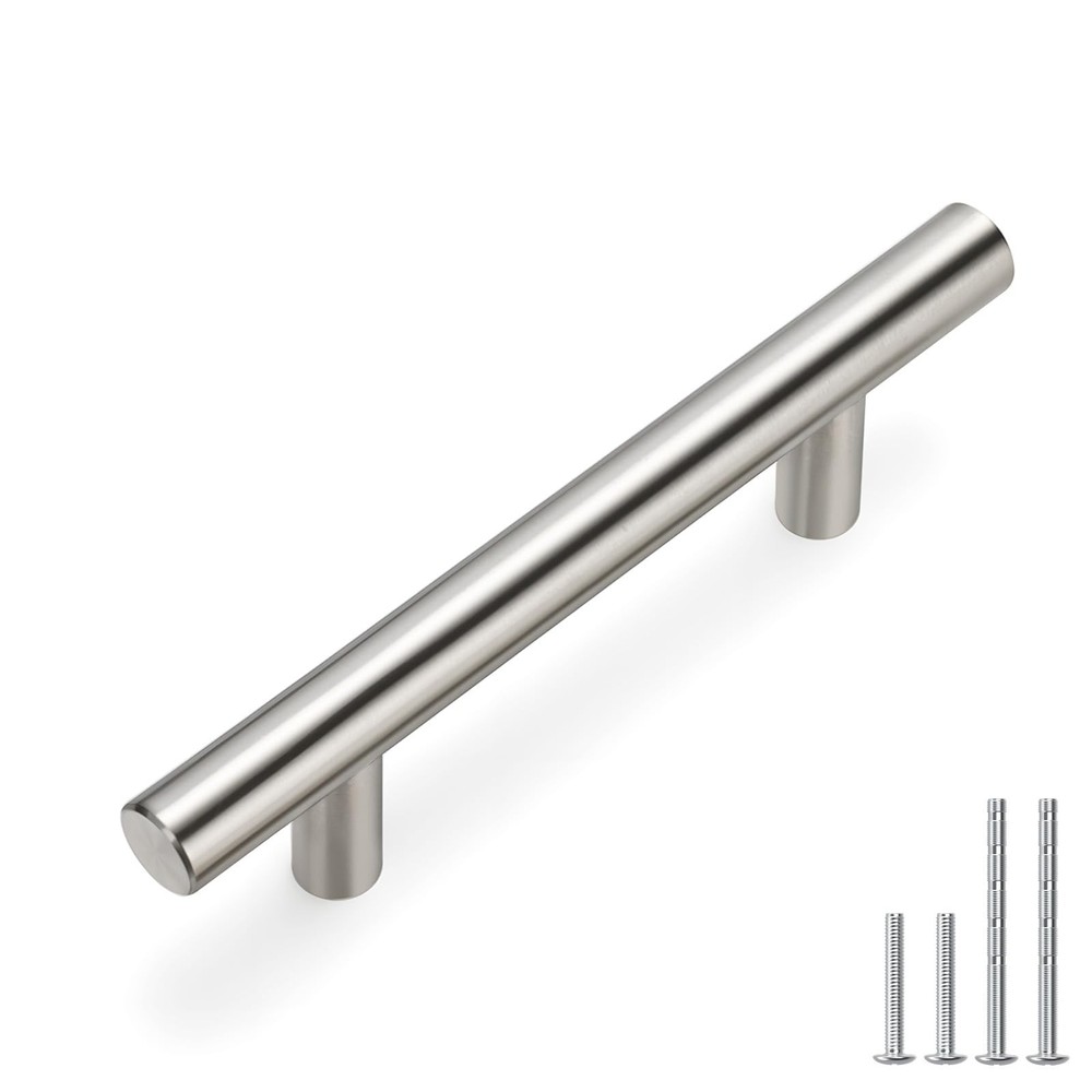 35Pack Cabinet Handles Brushed Nickel Cabinet Hardware 3in Hole Centers Cabin