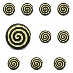 10 Pack Hickory Hardware Manchester Biscayne Antique 1 1/4″ Knob Pulls P7351-BYA