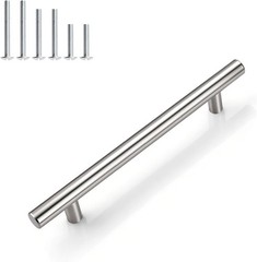 6 Pack 5 Inch 128mm Hole Centers Cabinet Handles, Brushed Nickel Cabinet Pull…