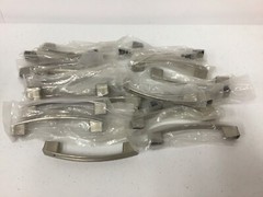 21 rv brushed nickel cabinet pulls ( screws not included)