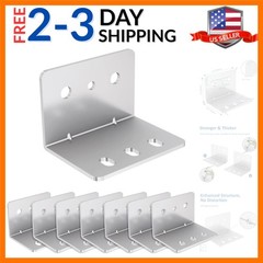 8pcs Heavy Duty L Bracket for Series Drawer Slides, 90 Degree Right Angle Cor…