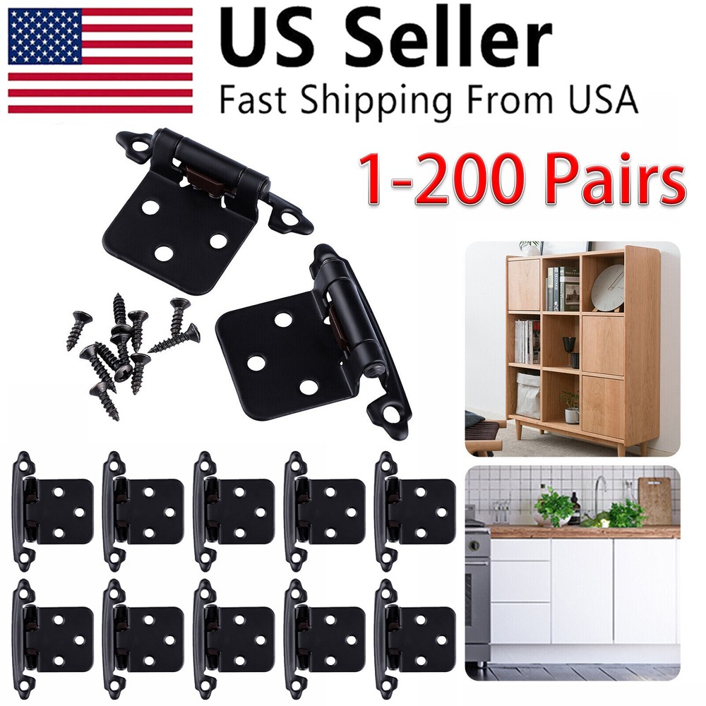 1/2 inch Kitchen Cabinet Door Hinges Self Soft Closing overlay Face Mount Hinges