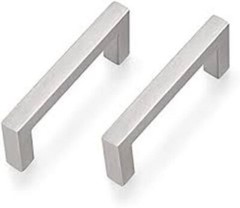 4 – 10 Packs Cabinet Pulls 3″ Hole Centers Brushed Nickel Cabinet Hardware