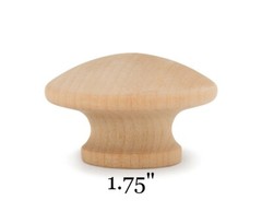 24 Pack Wood Drawer Knob, 1-3/4″ Cabinet Pull, w/Screws, Bi-Fold Closet Doors