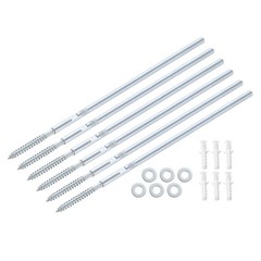 8Pcs Floating Shelf Brackets Metal Hidden Shelf Support Brackets 8 x 100mm