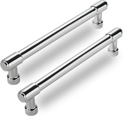 6 PCS 4 Inch 102mm Polished Chrome Cabinet Pulls Kitchen Hardware Handles