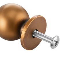 12Pack Cabinet Knobs,0.98in Zinc Alloy Drawer Pulls Door Handles Round w/ Screws