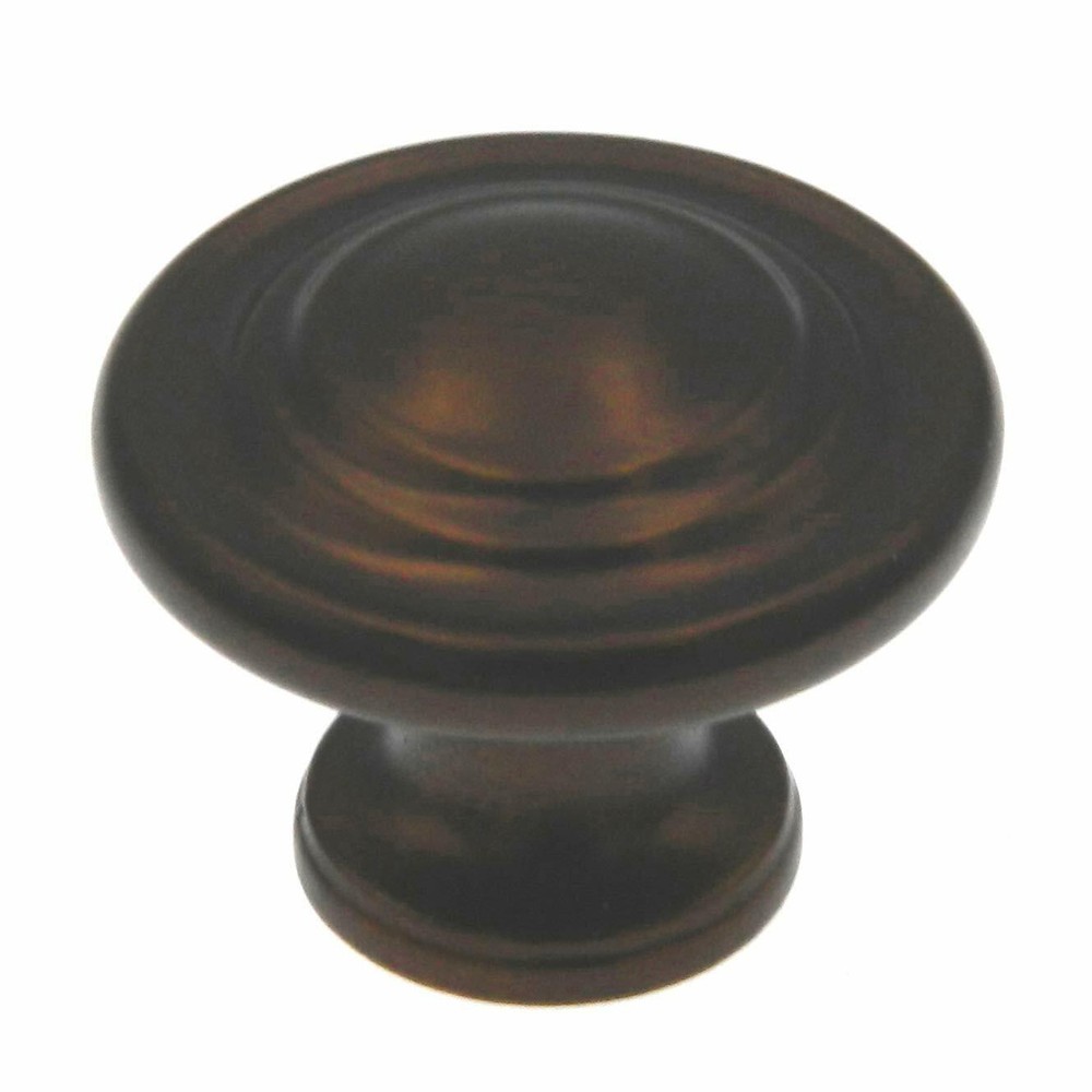 Style Selections Aged Bronze Round Cabinet Knob 40904 10 piece